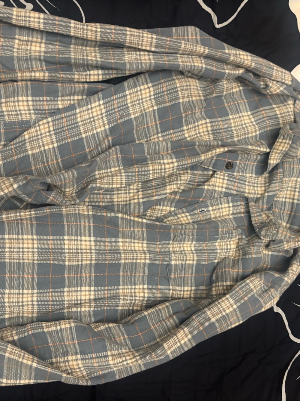 PacSun Light Blue Plaid Button-Down Shirt